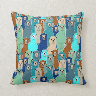 Oreillers à lancer coloré d'Alpaca