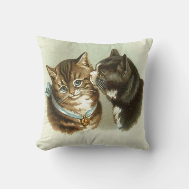 Oreillers à lancer de chats Vintages (Recto)