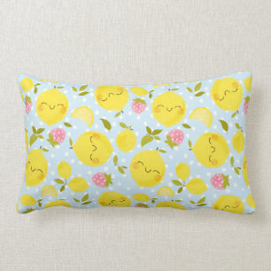 Oreillers à lancer de citron à la fraise bleue