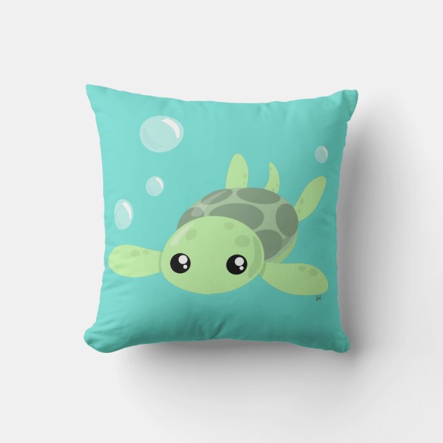Oreillers à lancer de la tortue de mer (Recto)