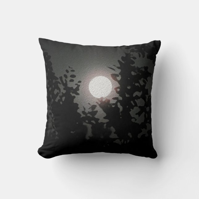 Oreillers à lancer de Pleine lune (Recto)