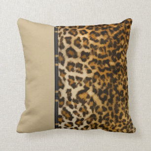 Oreillers à lancer de style léopard