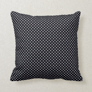Oreillers à lancer des Pois noirs et blancs