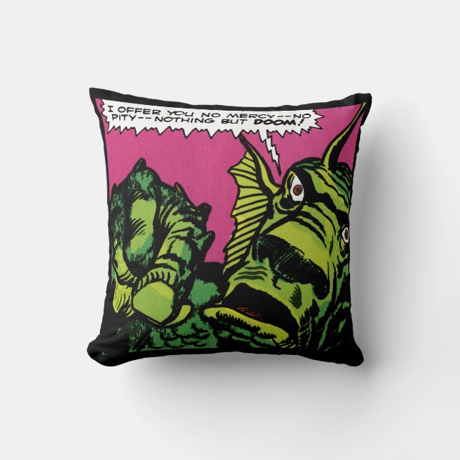 Oreillers à lancer "Fin Fang Foom" (Recto)