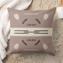 Oreillers à lancer géométrique rustique