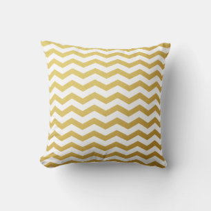 Oreillers à lancer Motif Gold Chevron