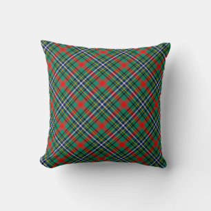 Oreillers à lancer Plaid Coussin Tartan Bisset