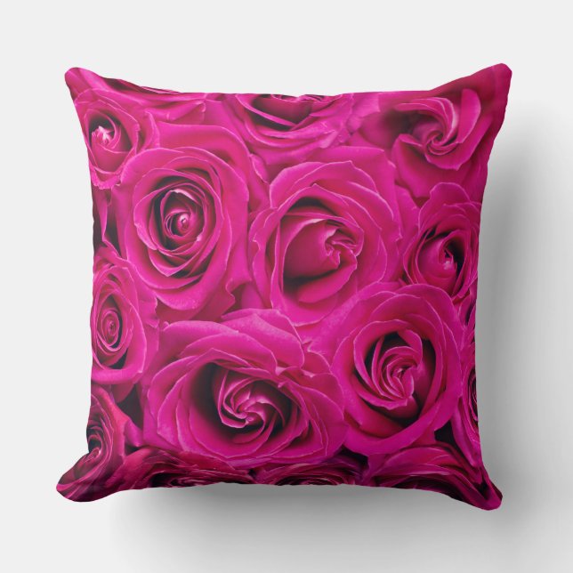 Oreillers à lancer roses (Recto)