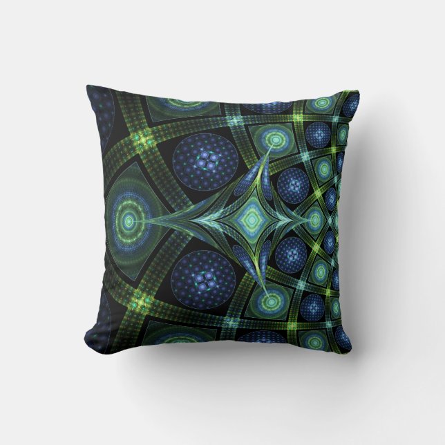 Oreillers à lancer Universe Mandala Art fractal (Recto)
