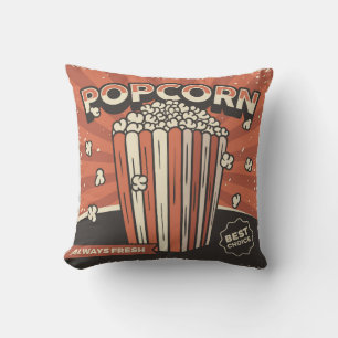 Oreillers à lancer Vintage de pop-corn