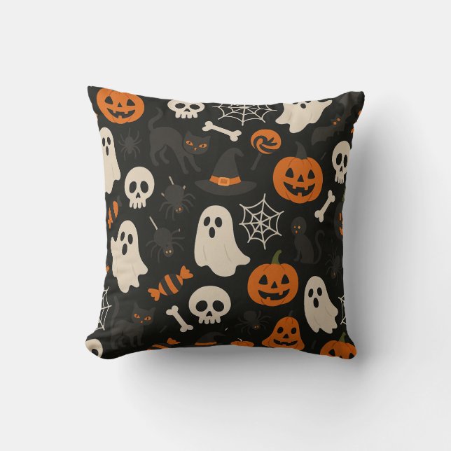 Oreillers avec diverses images de motif d'Hallowee (Recto)