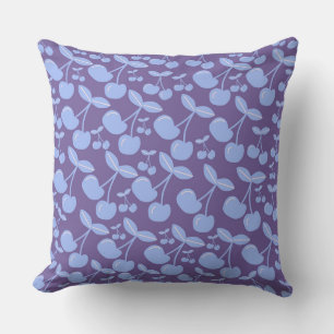 Oreillers Cerises Bleues Fille Chambre Oreiller