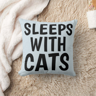 Oreillers de chat drôles, DORT AVEC LES CHATS