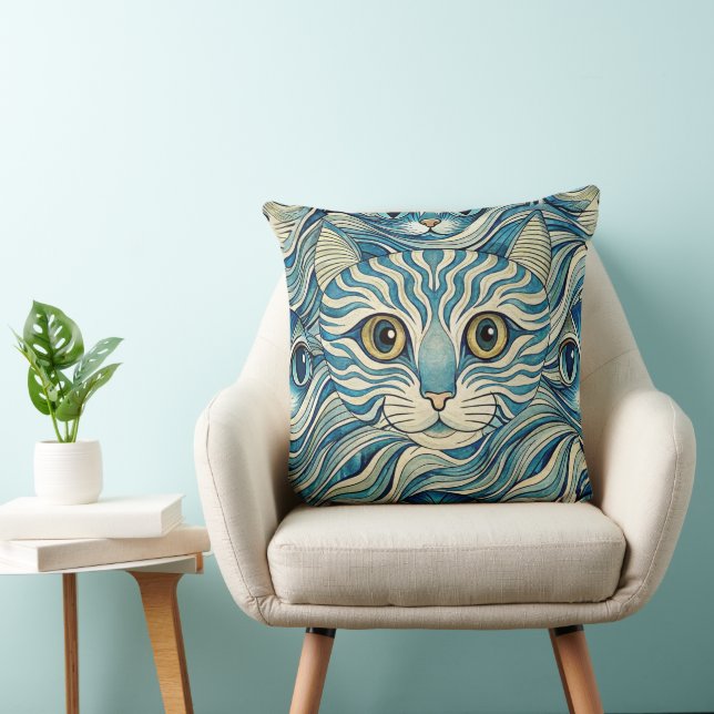 Oreillers de design de collection Cats Beautyful (Chaise)