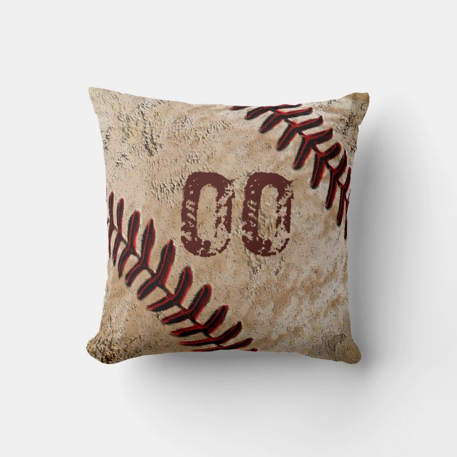 Oreillers de lancer de baseball personnalisés NUMÉ (Recto)