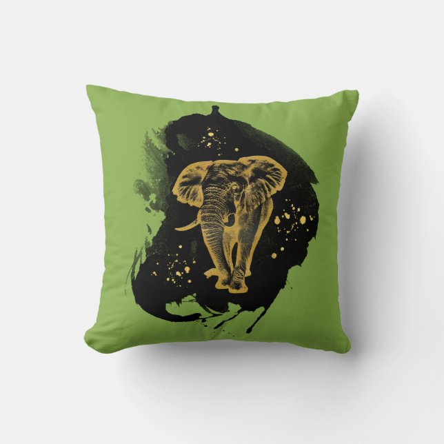 Oreillers d'éléphant d'or Greenery (Recto)