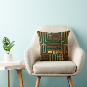 Oreillers d'impression en tissu Kuba