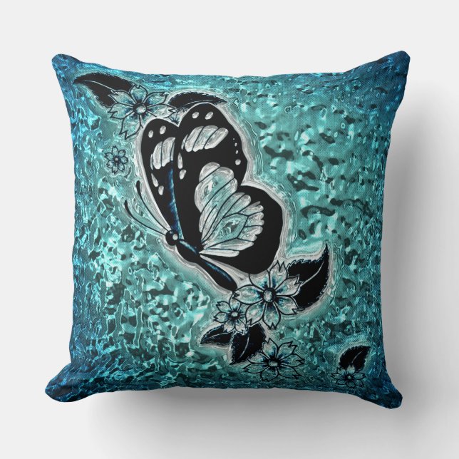 Oreillers d'option de couleur Butterfly Art 49A-49 (Recto)
