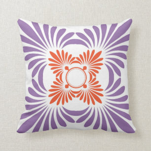 Oreillers Floraux modernes : Rouge violet