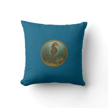 Oreillers Ocean Bleu Cheval Marin