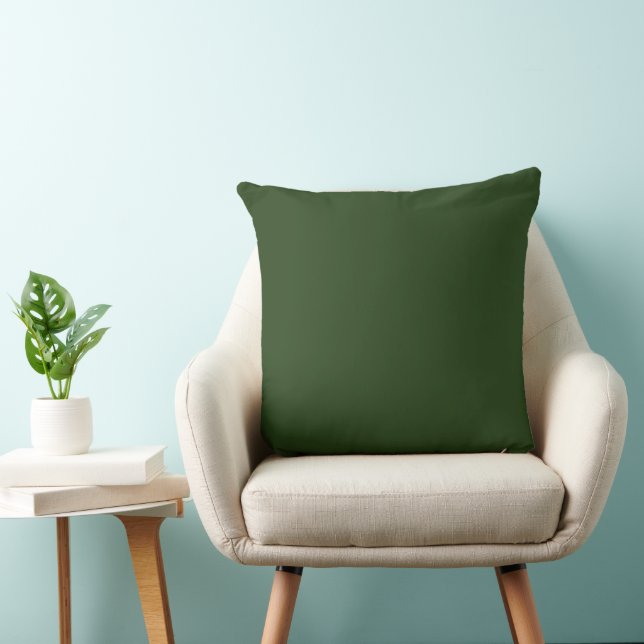 Oreillers verts de forêt foncée (Chaise)