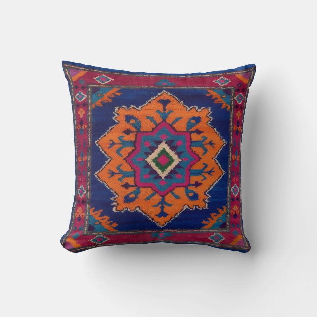 Oreillers vintages Bleus Kilim Thaillows : Eternel (Recto)