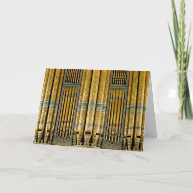 Organ Birmingham Town Hall, UK Carte de voeux (Devant)