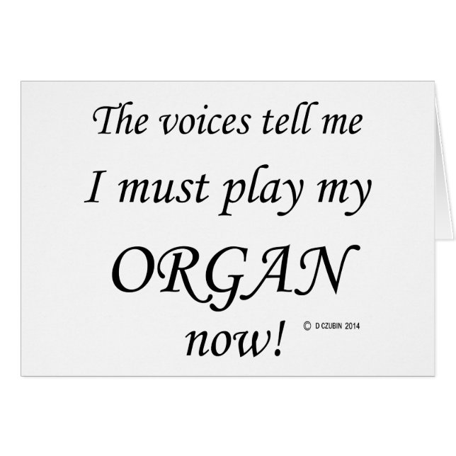 Organ Voices dit qu'il faut jouer (Devant horizontal)