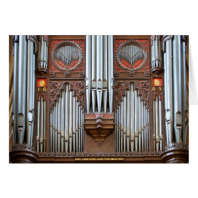 Organe de tuyau dans la cathédrale d'Exeter (Devant horizontal)