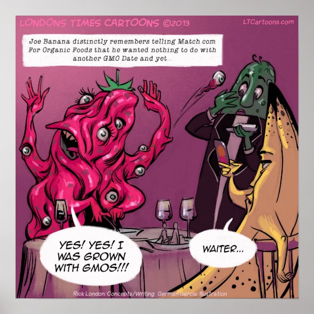 Organique Et OGM Date Drôle Poster (Devant)