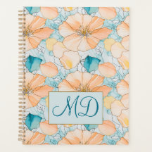 Organisateur d'art fluide à motif floral abstrait