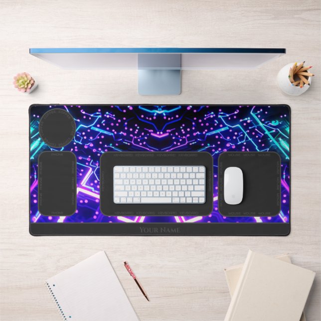 organisateur de bureau Abstrait de formes brillant (Bureau 1)