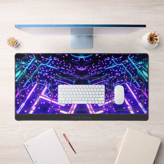organisateur de bureau Abstrait de formes brillant (Bureau 1)