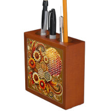 Organisateur de bureau avec peigne de miel et desi