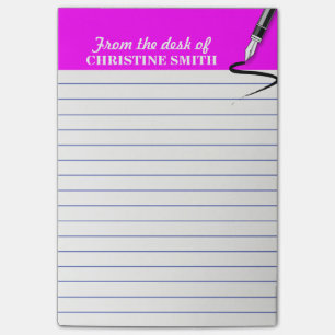 Organisateur de bureau Pink Post-it® note PERSONN
