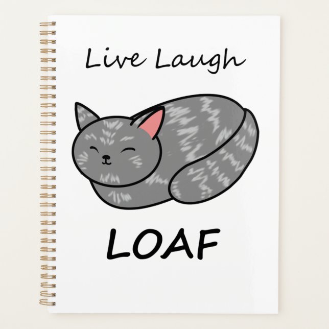 Organisateur de chats Live Laugh Loaf Grey (Devant)