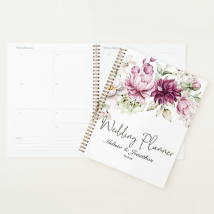 Organisateur de mariage floral Bourgogne rose Pivo
