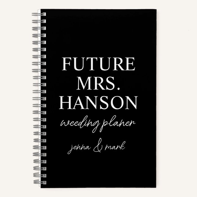 Organisateur de mariage | Livre de planification d (Recto)