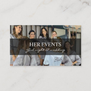 Organisateur d'événements Cartes de visite avec ba