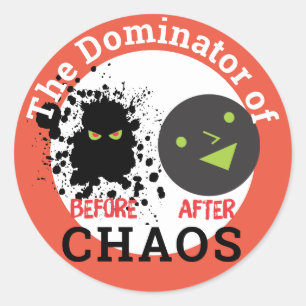 Organisateur du chaos employé autocollant de recon