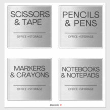 Organisation Étiquettes Silver pour le stockage