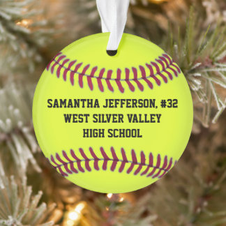 Organisation sportive de softball rond personnalis