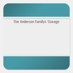 Organiser un Étiquette propre une couleur Turquois