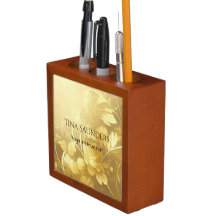 Yoga or fleurs nom personnalisé