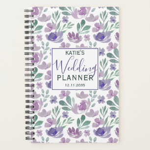 Organiseur de mariage à motif floral rustique