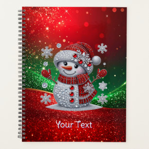 Organiseur de vacances Bonhomme de neige Strass