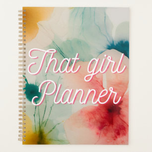 Organiseur quotidien aquarelle artistique moderne
