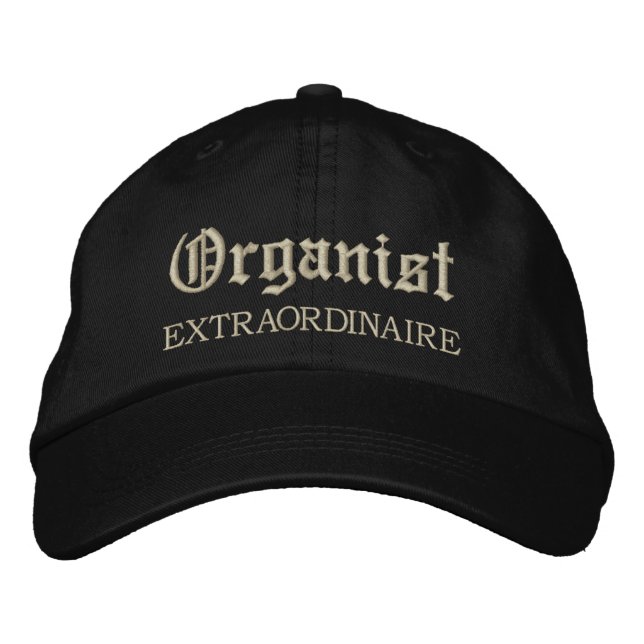 Organiste Brodé Extraordinaire Music Casquette (Devant)