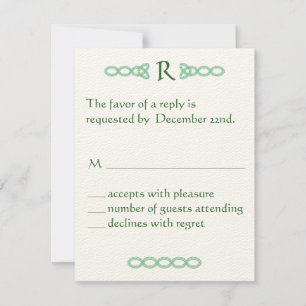 Orge et vert celtique RSVP