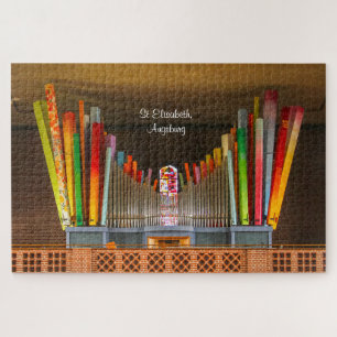Orgue à pipe coloré dans le puzzle d'Augsbourg